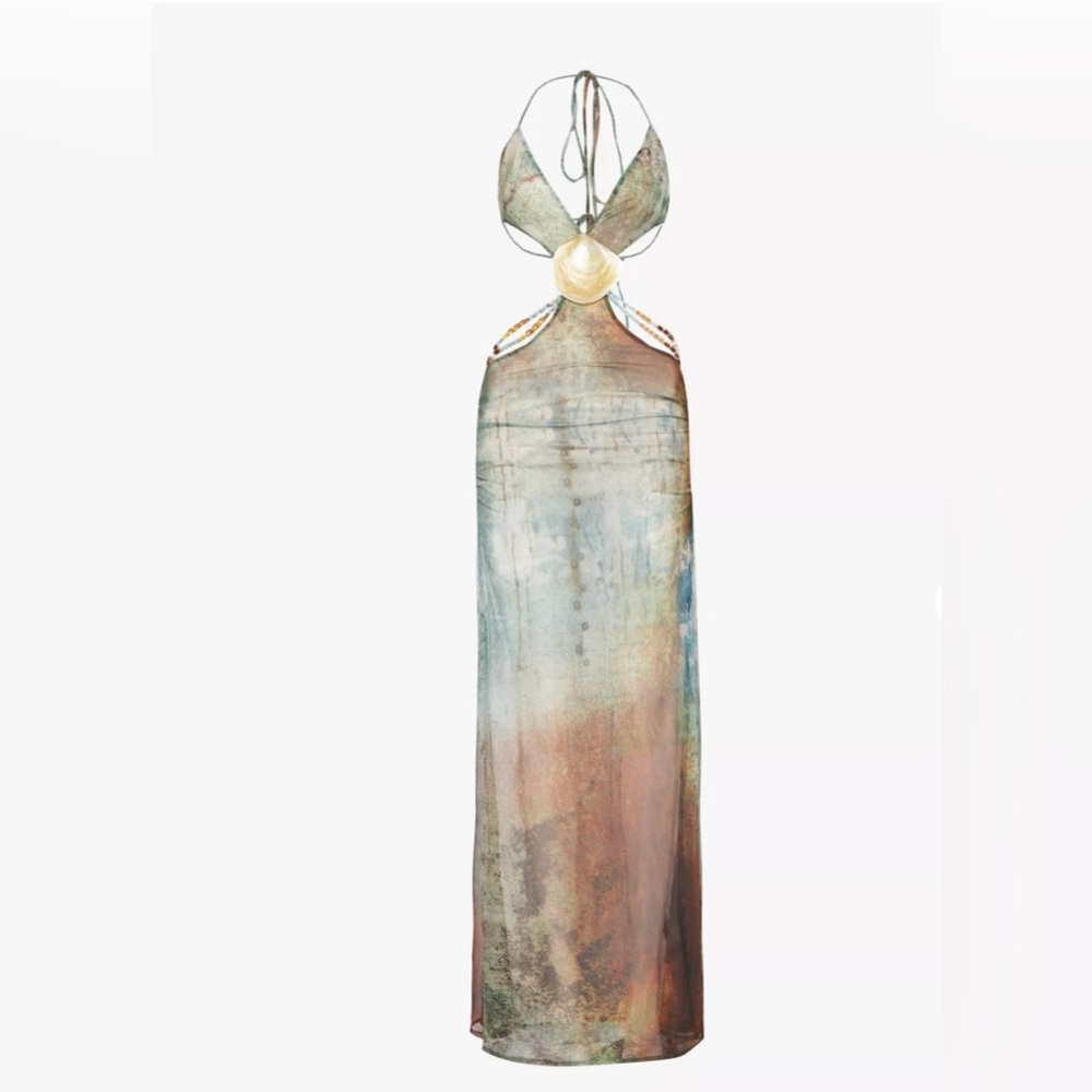 Vida Backless Shell Maxi Dress